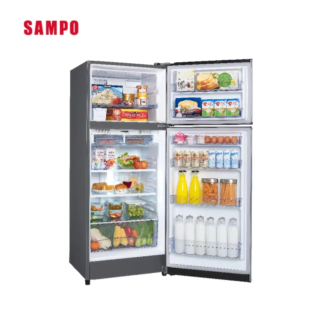 【SAMPO 聲寶】370公升一級星美滿極光鈦變頻系列雙門冰箱(SR-C37D-K5)