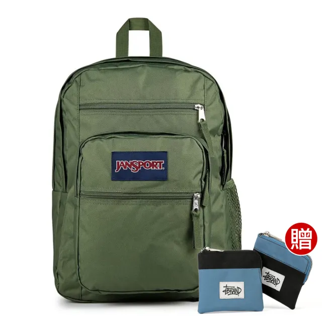 【JANSPORT】雙11 BIG STUDENT 校園系列後背包(軍綠色)