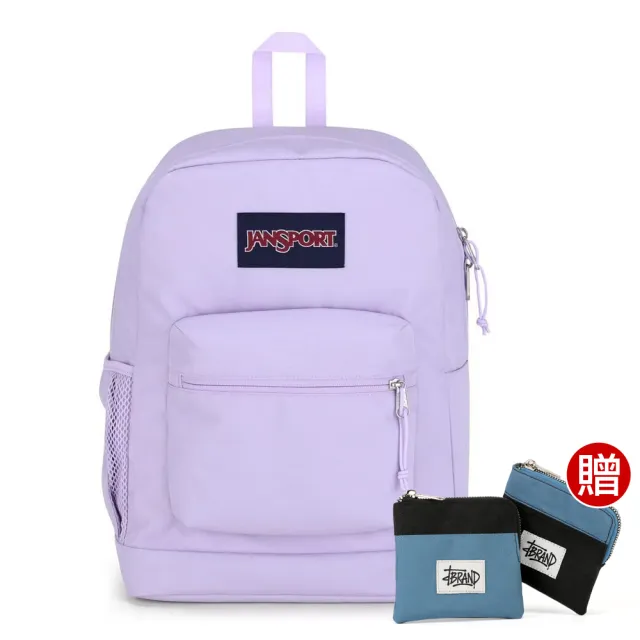 【JANSPORT】雙11 CROSS TOWN PLUS 校園系列後背包(柔和紫)