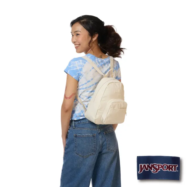 【JANSPORT】雙11 HALF PINT FX 校園系列小款後背包(銀灰白)