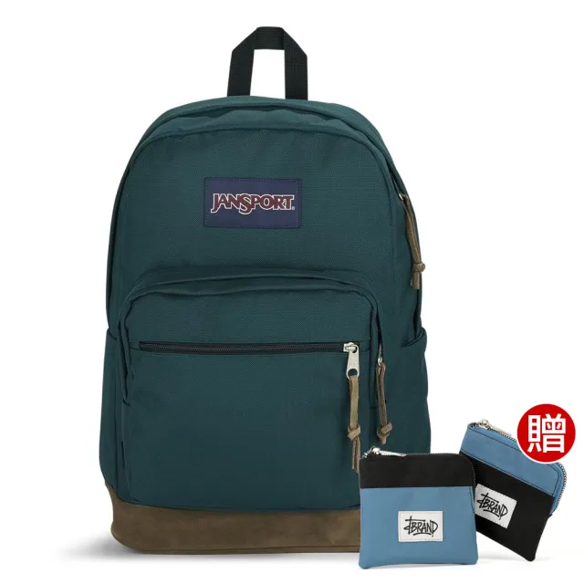 【JANSPORT】RIGHT PACK 校園系列後背包(杜松綠)