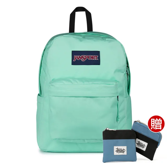 【JANSPORT】SUPERBREAK PLUS 校園系列後背包(薄荷綠)