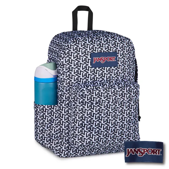 【JANSPORT】雙11 SUPERBREAK PLUS 校園系列後背包(黑白印花)