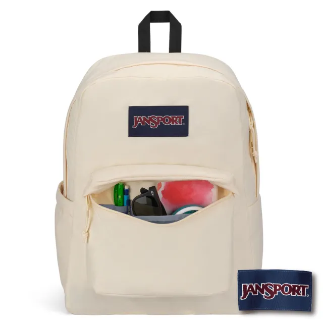 【JANSPORT】雙11 SUPERBREAK PLUS 校園系列後背包(椰奶白)