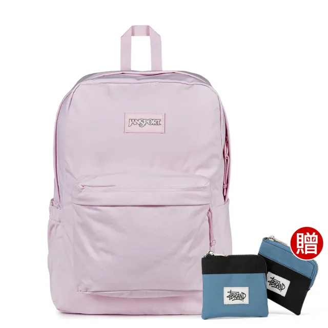 【JANSPORT】SUPERBREAK PLUS FX 校園系列後背包(冰晶粉)