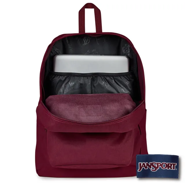 【JANSPORT】雙11 SUPERBREAK PLUS FX 校園系列後背包(櫻桃紅)