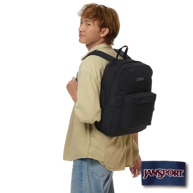 【JANSPORT】雙11 SUPERBREAK PLUS FX 校園系列後背包(經典黑)