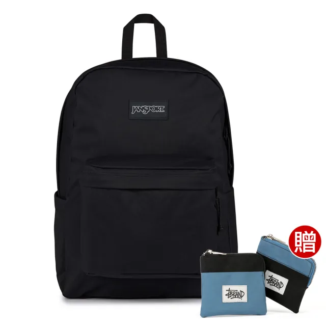 【JANSPORT】SUPERBREAK PLUS FX 校園系列後背包(經典黑)