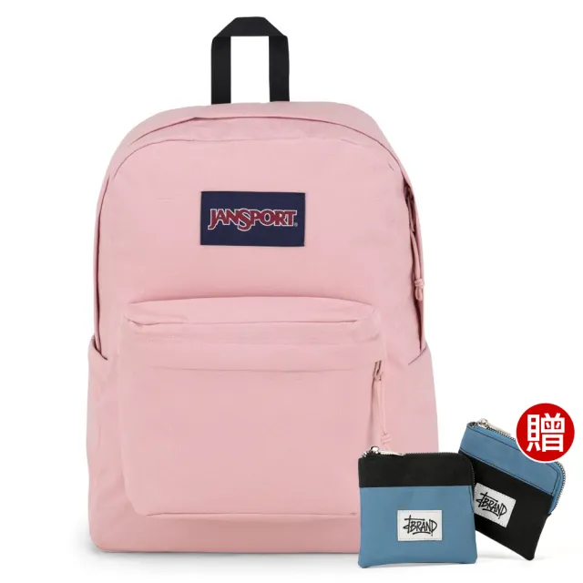 【JANSPORT】SUPERBREAK PLUS 系列後背包(玫瑰粉)