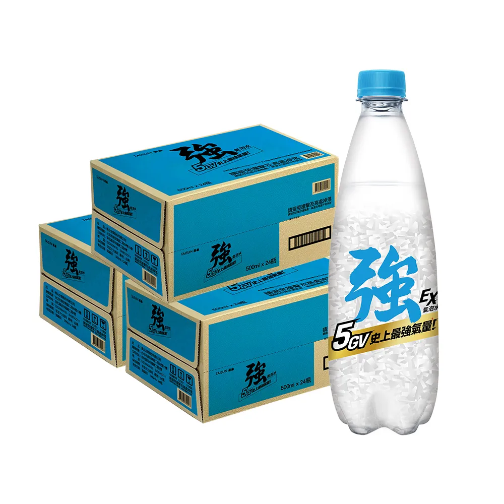 【泰山】強氣泡水500mlx3箱共72入(官方直營)
