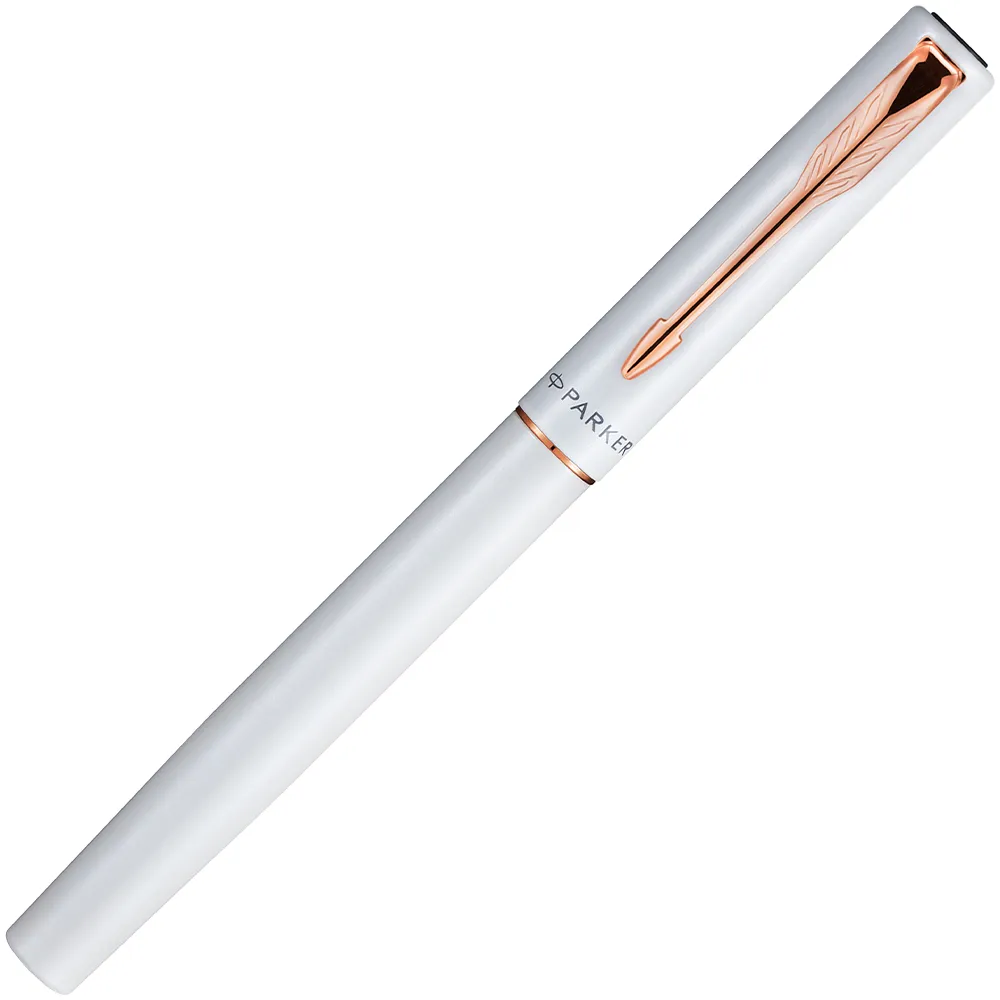 【PARKER】派克 威雅XL 月光白玫瑰金夾鋼珠筆(VectorXL)