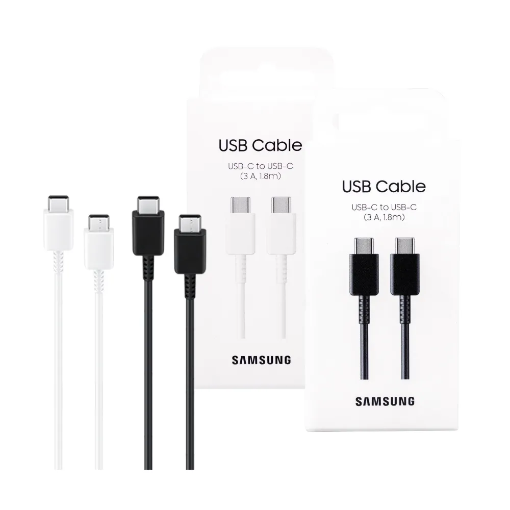 【Samsung 三星】原廠公司貨EP-DX310 3A雙Type C傳輸線1.8m加長版(for Fold7 Flip7)