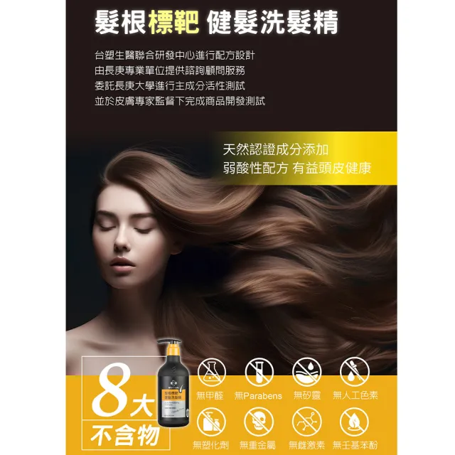 【Dr’s Formula 台塑生醫】髮根標靶健髮洗髮精580g 三入組/官方直營