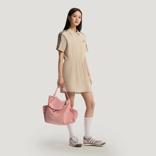 【adidas 愛迪達】小後背包 運動包 書包 旅行小包 PEARLBEADS BP 粉 KW1271