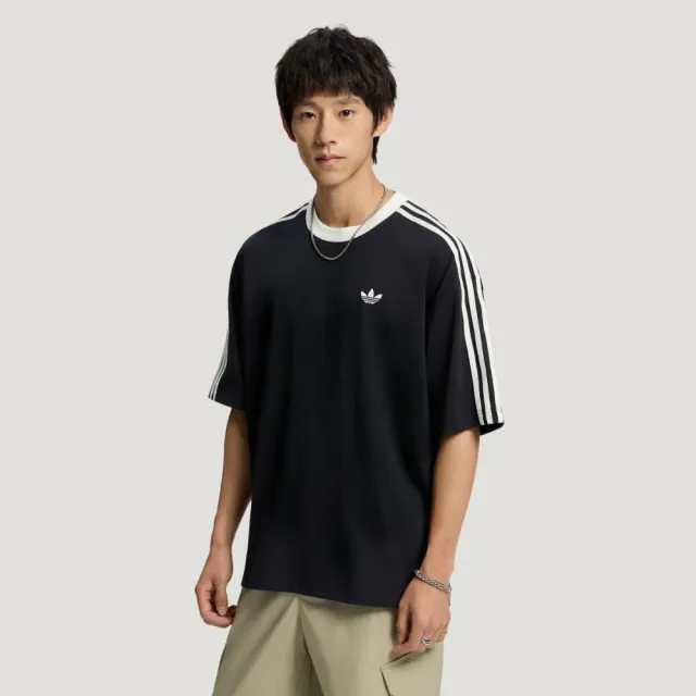【adidas 愛迪達】短袖上衣 男 三葉草 亞規 OVSZ TEE U 黑 KT7778
