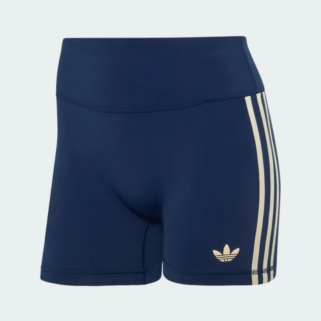 【adidas 愛迪達】緊身短褲 女 運動褲 瑜珈 OG SP SHO LEG 藍 KT6964