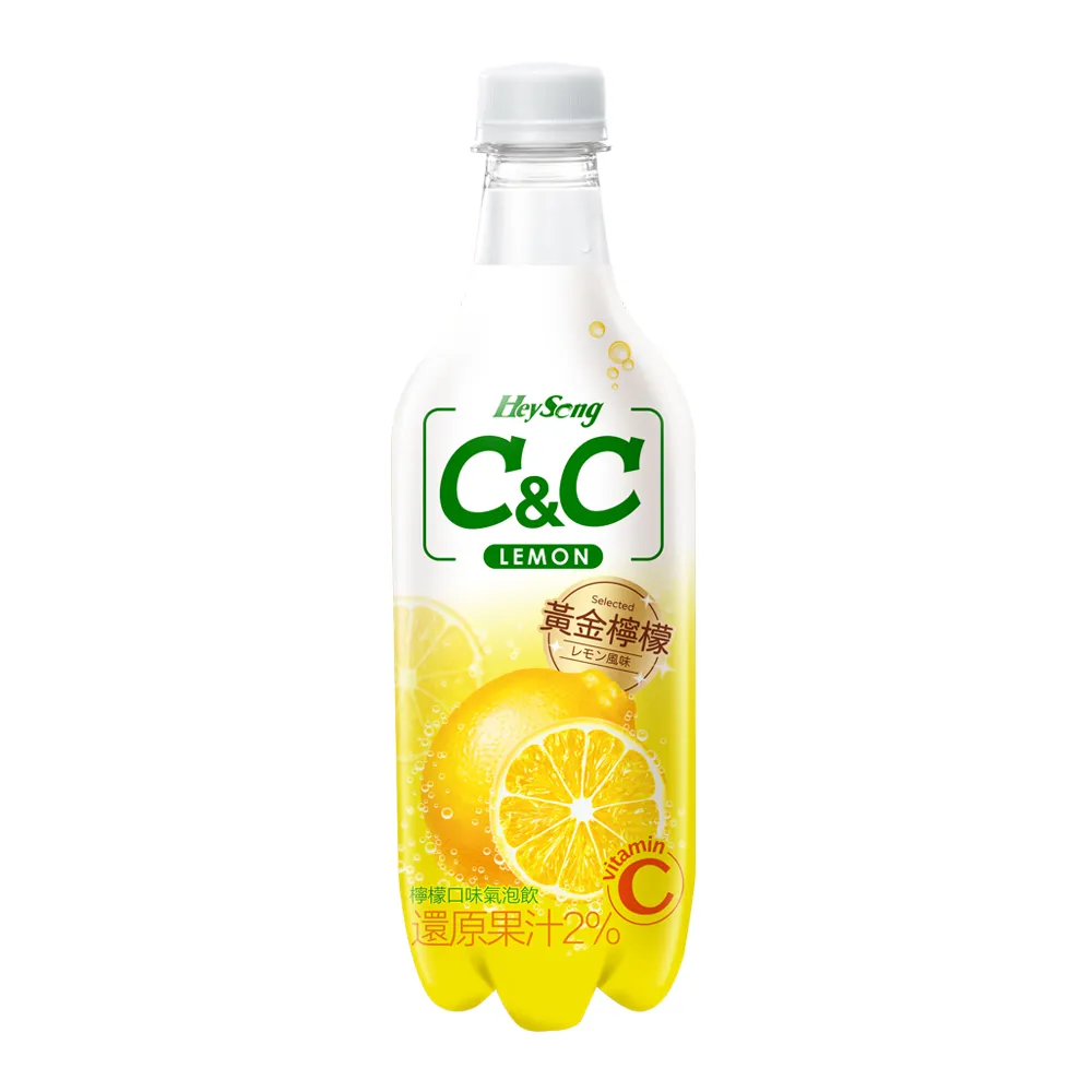 【黑松】黑松汽水C&C氣泡飲PET500mlx24入/箱(檸檬口味 )