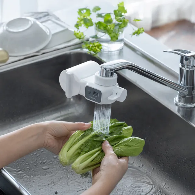 【Cleansui 可菱水】日本製-官方直營龍頭式液晶顯示濾水器EF302+濾芯1顆(共1機+1芯)