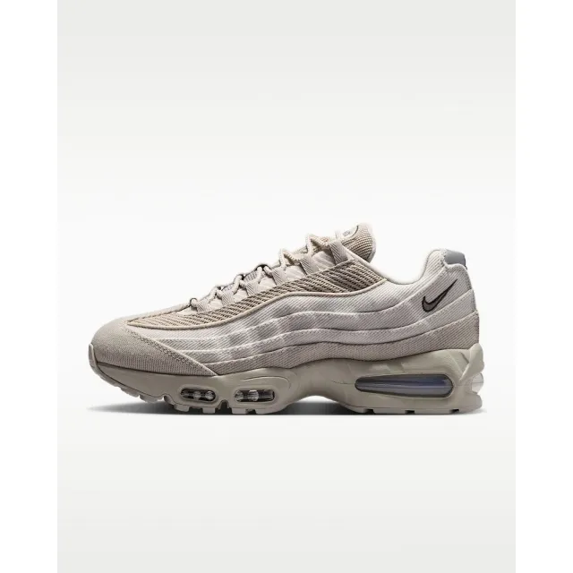 【NIKE 耐吉】運動鞋 休閒鞋 男鞋 NIKE AIR MAX 95 BIG BUBBLE 氣墊 緩震 米白 (IM9605200)