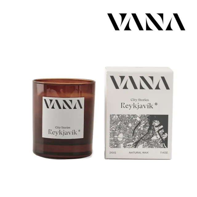 【VANA】瑞典天然香氛蠟燭 REY雷克雅維克-靜謐木質調｜天然植物蠟｜純素安心使用｜療癒居家香氛｜室內香氛