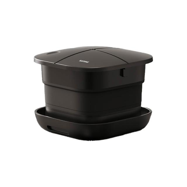 【Philips 飛利浦】可折疊泡腳機 電動滾輪按摩足浴機 恆溫加熱 UV-C除菌泡腳桶 暖足機(PPM6503)