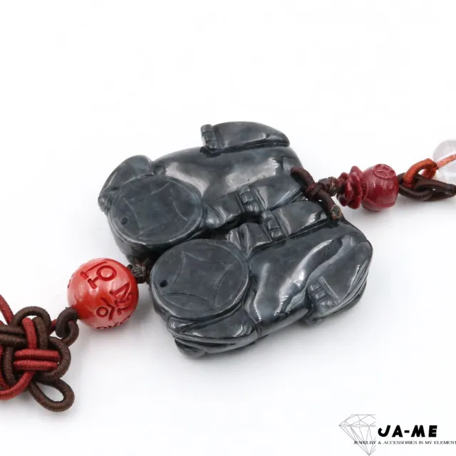 【JA-ME】天然A貨翡翠 烏雞種霸王貔貅 吊飾 項鍊