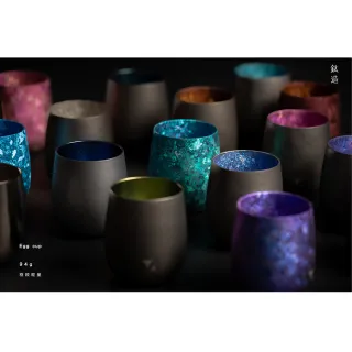 【Titanium 鈦造】鈦造蛋杯 晶鈦系列 雙層結構 275ml(鈦保溫杯 台灣鈦杯 鈦金屬)