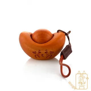 【Woogie武吉珠寶】黃金檀元寶紓壓手把件(58x35mm)