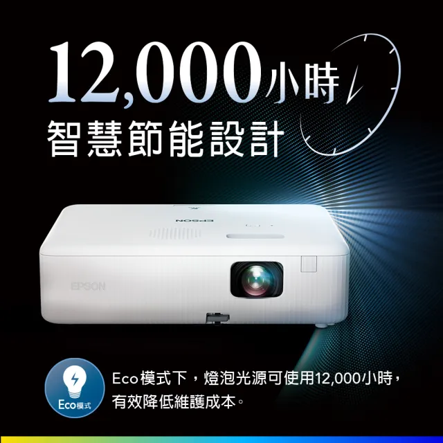 【EPSON】FullHD住商兩用高亮彩3LCD投影機3000流明(CO-FH01)