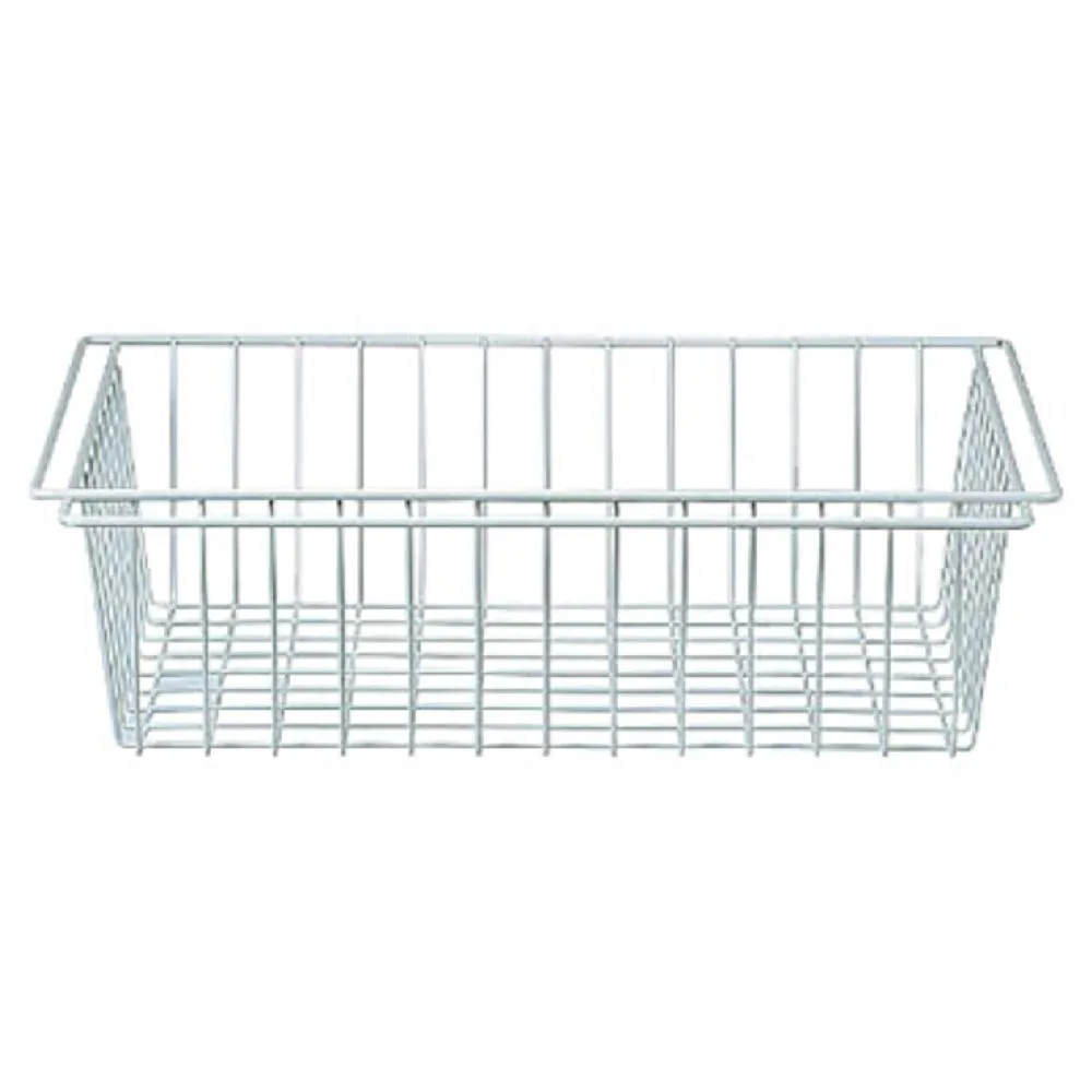 【MUJI 無印良品】SUS追加網籃/亮面淺灰/56(大型家具配送)
