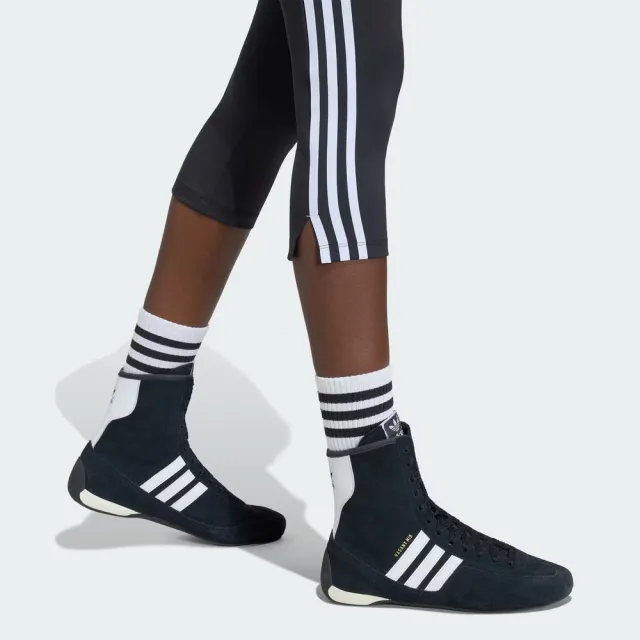【adidas 愛迪達】Capri Pants 女 長褲 運動長褲 七分緊身褲 復古 黑(KX0638)