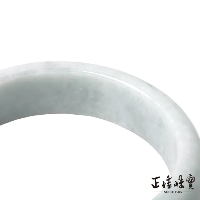 【正佳珠寶】翡翠 高品飄淺綠 18.5圍 58.2mm 天然緬甸A貨翡翠手鐲