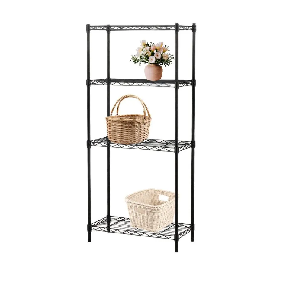 【KIWISH】鐵架MIT四層置物架60x35x120cm(四層架/廚房架/鐵架/收納架/層架/置物架/鐵力士架/花架/書架)