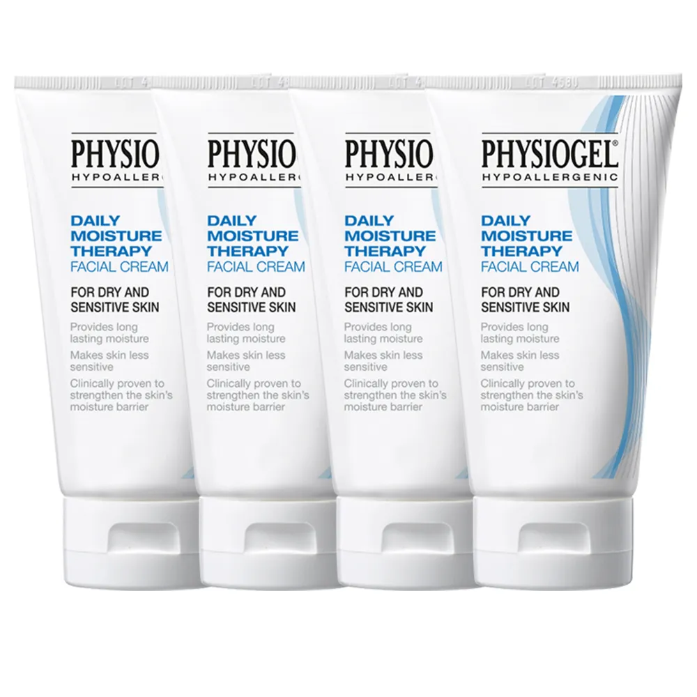 【PHYSIOGEL 潔美淨】保濕修護乳霜75ml_4入(皮膚科醫師推薦)