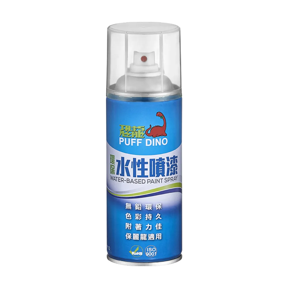 【PUFF DINO 恐龍】環保水性噴漆300ml-#106淺灰(保麗龍噴漆/壓克力噴漆/自動噴漆/萬用噴漆/恐龍噴漆)