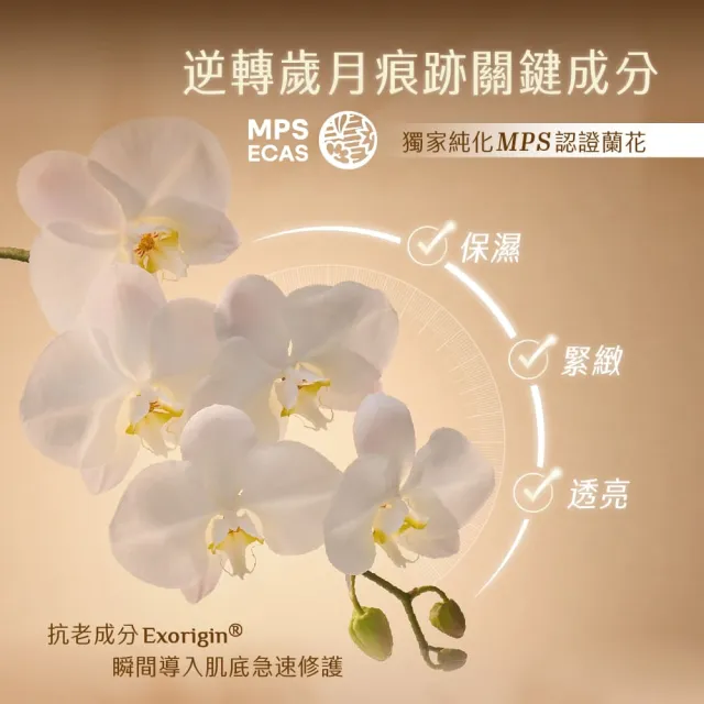 【AQUAMAX 奧科美氏】閨泌精華1+1分享組(女大推薦/蘭花植泌體/牛奶外泌體/極緻小蘭瓶/保濕/撫紋/彈潤透亮)