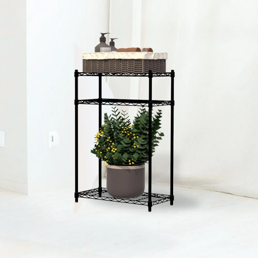 【KIWISH】MIT輕型三層置物架60x30x90cm(鐵架/收納架/層架/廚房架/鐵力士架/置物架/三層架/花架)