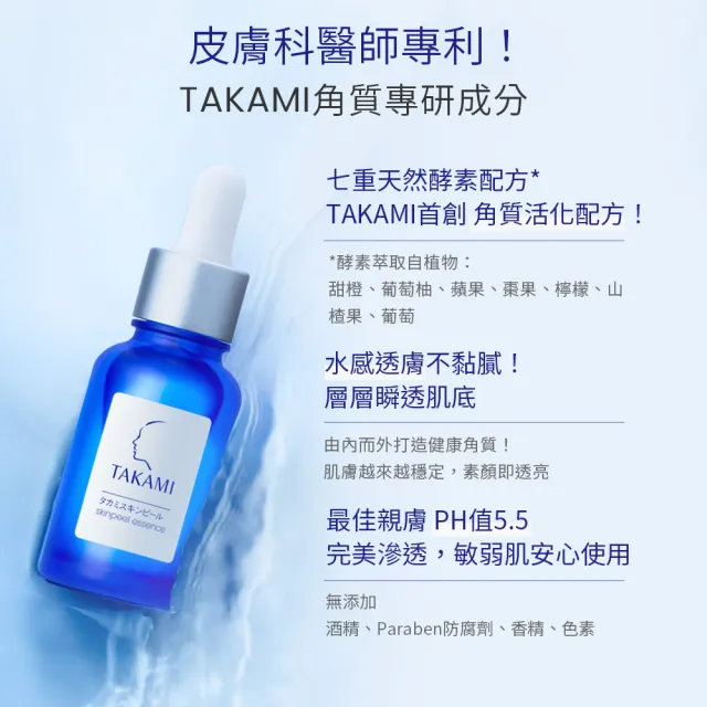 【TAKAMI】官方直營 TAKAMI小藍瓶旅行組-一次享100ml(小藍瓶10mlx4+小藍瓶60ml)