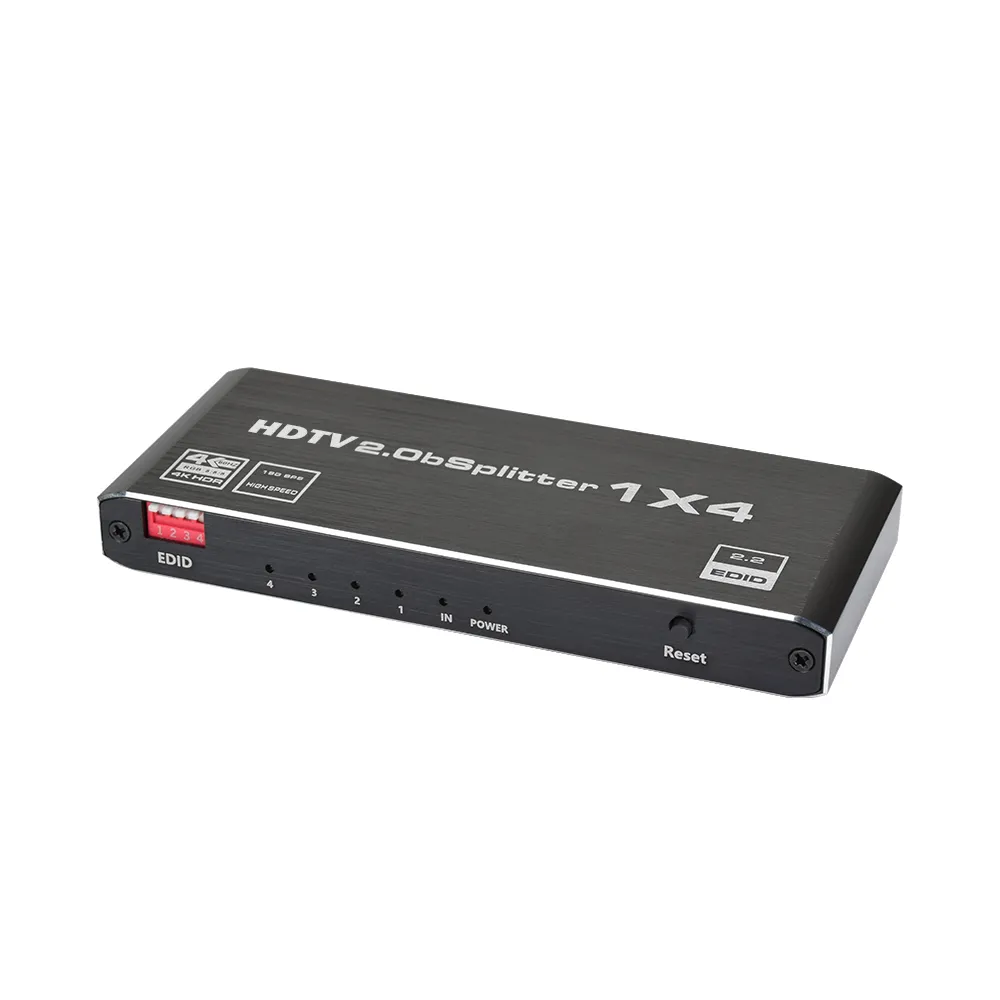 【TOWNWARD 大城科技】HDMI 2.0 一進四出 分配器 4K 60Hz HDR(電視 電腦 1進4出 型號: HSP-2714)