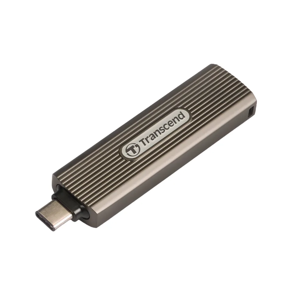 【Transcend 創見】ESD330C 512GB Type C SSD高速固態行動碟-深灰褐色(TS512GESD330C)