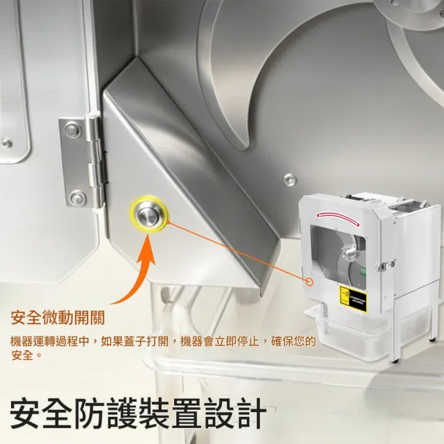 YOKA 優家廚電 商用切菜機 電動蔬菜切段機 韭菜切段機 蔥段切片機 餐飲用切菜機 辣椒切圈機
