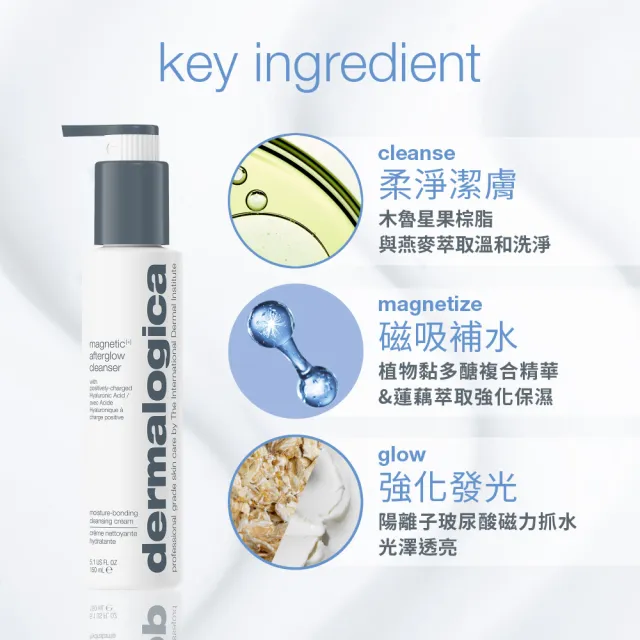 【dermalogica 德卡】磁光晶透潔膚乳150ml(陽離子玻尿酸/洗顏凝膠/水光/德美樂嘉)