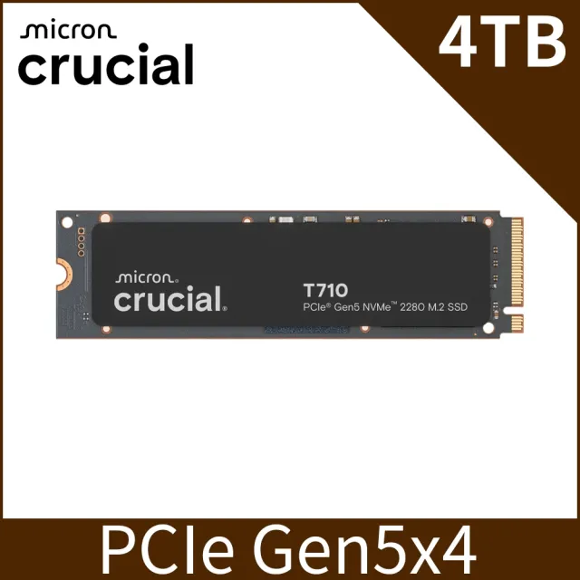 SSD+MB組合★【美光】T710 Gen5 2280 M.2 4TB SSD固態硬碟(CT4000T710SSD8)+華碩B850主機板