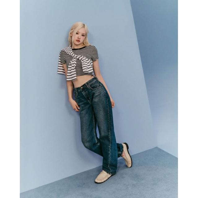 【LEVIS】ROSE 朴彩英同款 Loose Taper寬鬆錐形牛仔褲 / 巴黎扣調節環 女生牛仔褲 人氣新品 0083N-0049