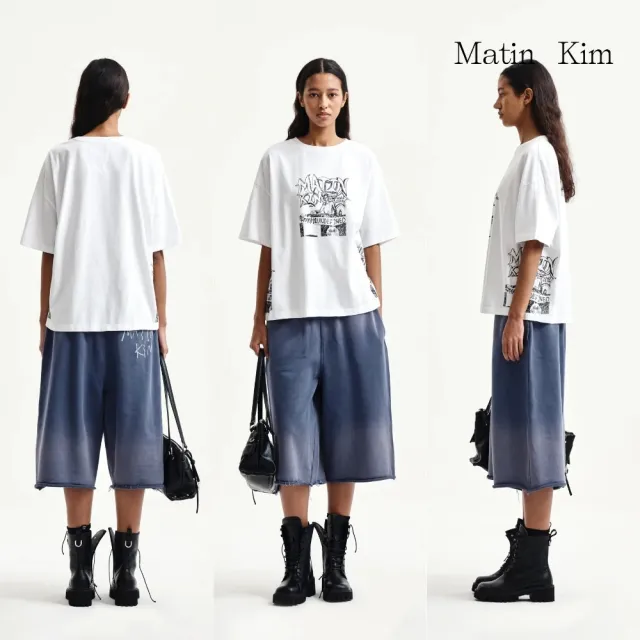 【MATIN KIM】官方旗艦復古塗鴉印花上衣(多款可選)