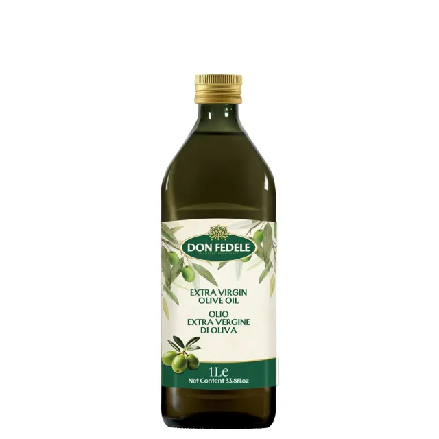 【DON FEDELE】義大利 費德 特級初榨冷壓橄欖油 1000mL(可生飲 酸價低於0.3%|喬山生機)