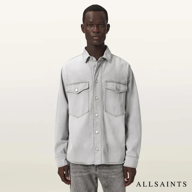 【ALLSAINTS】ALBIN 天絲混紡仿舊丹寧襯衫 M067SF(寬鬆版型)