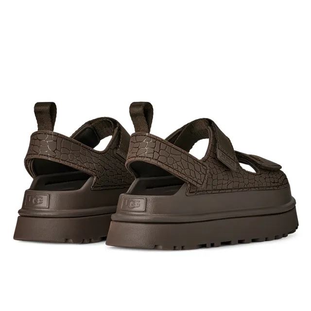 【UGG】涼鞋女鞋 厚底涼鞋 防水涼鞋 GoldenGlow Embossed 深灰綠 UG1175311DNSS