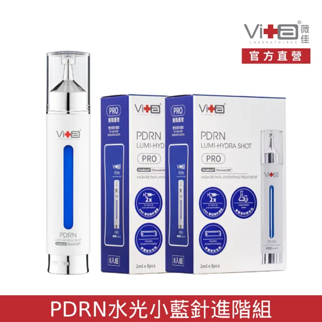 【Swissvita 薇佳】PDRN水光小藍針.水光小藍針PRO*2盒(PDRN水光小藍針進階保養)