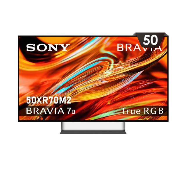 【SONY 索尼】BRAVIA 7II 50型 True RGB 4K XR HDR Google TV顯示器(Y-50XR70M2)